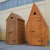 Деревянный туалет в Тюмени